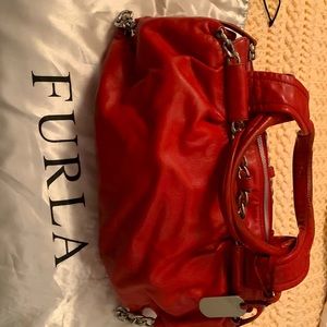 FURLA purse red orange brand new